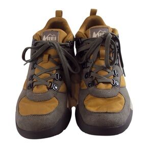 REI Co-op Trailmade Waterproof Hiking Boots Men’s 8.5 Gray/Ochre